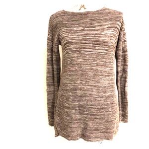 Ellen Tracy Textured Brown Sweater